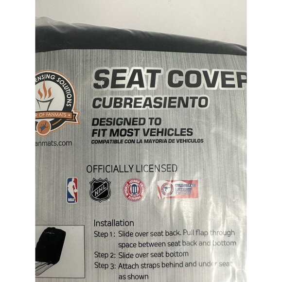 New 2PC Set NCAA Oklahoma Sooners Car High Back Front Seat Covers - Picture 5 of 7